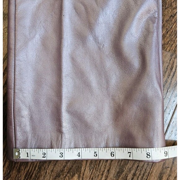 Max Nugus Haute Couture Ladies Pant Suit M/ 32" Metallic Purple Faux Snake Skin - Picture 16 of 16